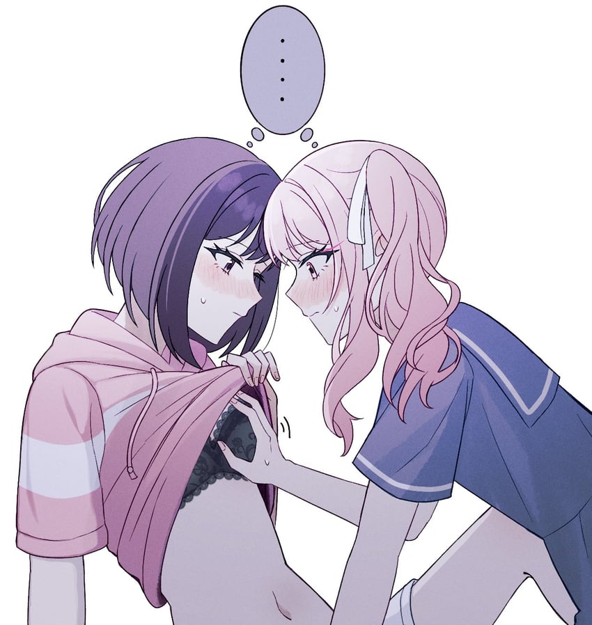 shinonome ena and akiyama mizuki (project sekai) drawn by mutu_(25love)