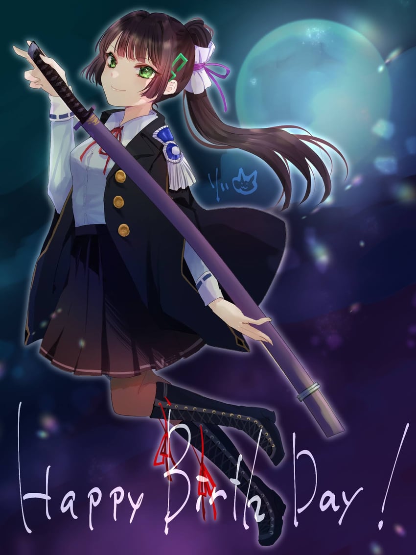 natsume inori (heaven burns red) drawn by rin_0101010