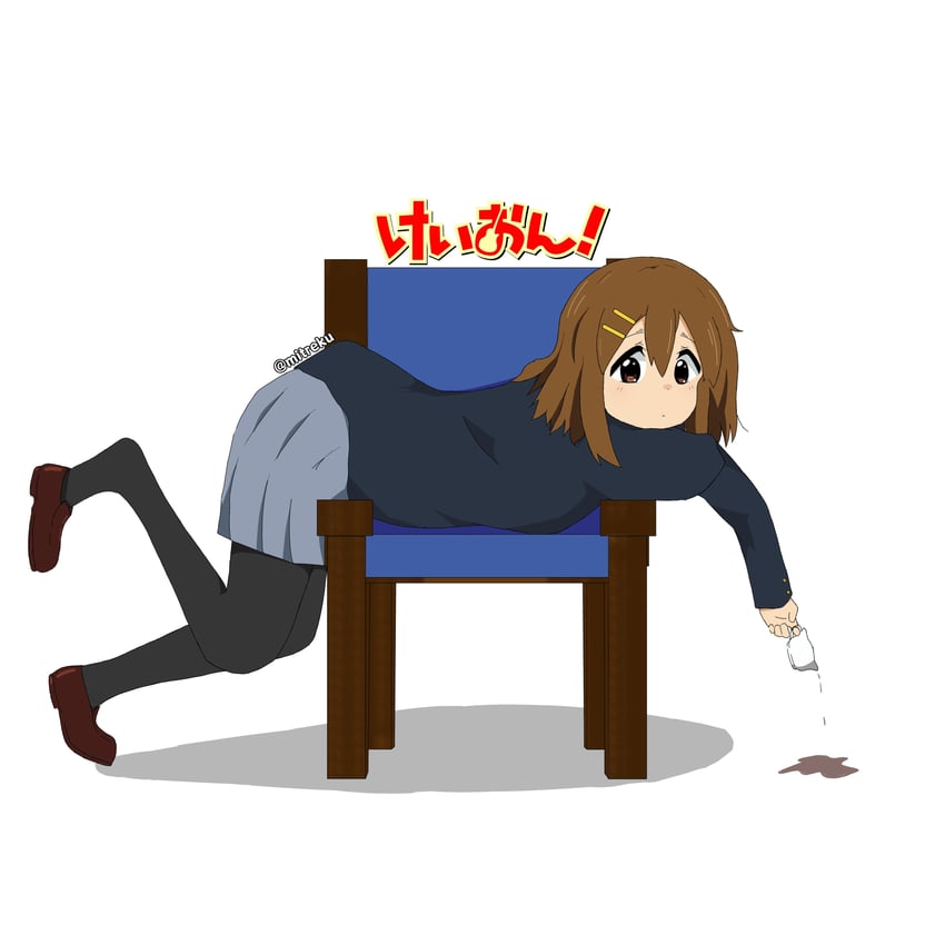 hirasawa yui (k-on! and 1 more) drawn by mitreku