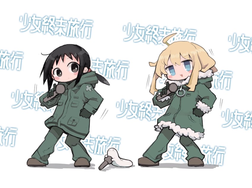 chito, yuuri, and nuko (di gi charat and 1 more) drawn by taipe_pepe