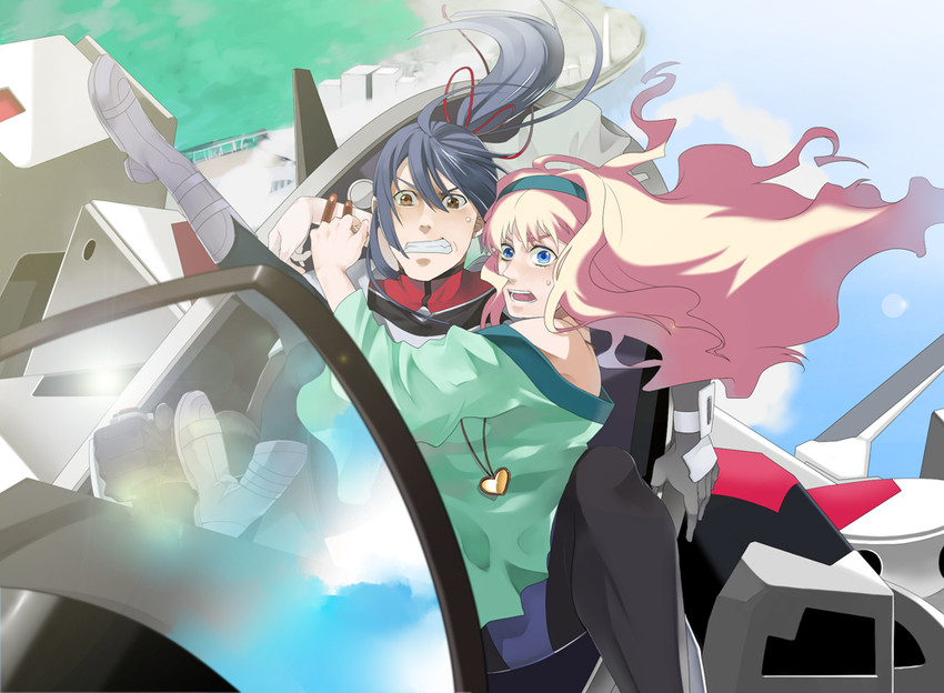 sheryl nome and saotome alto (macross and 1 more) drawn by ishida_shouji
