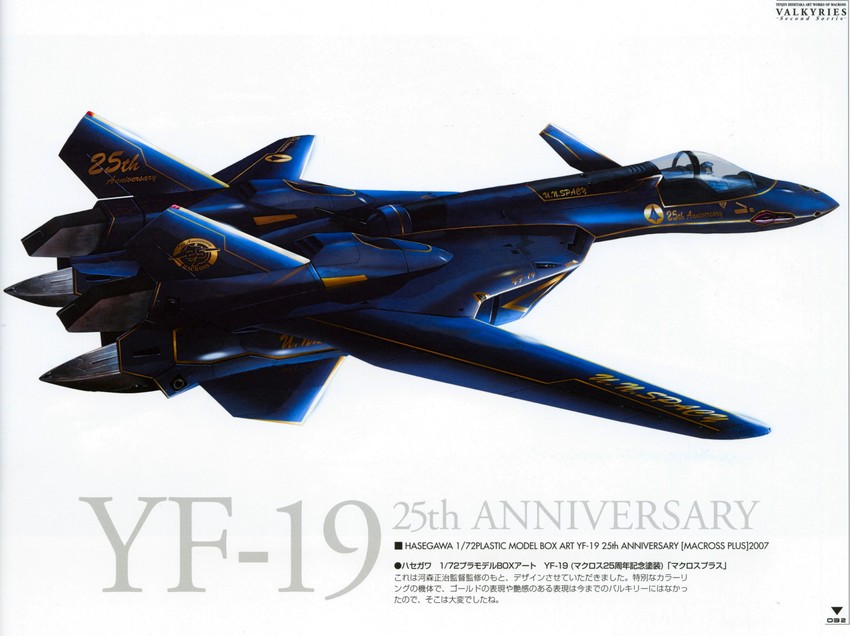yf-19 (macross and 1 more) drawn by tenjin_hidetaka