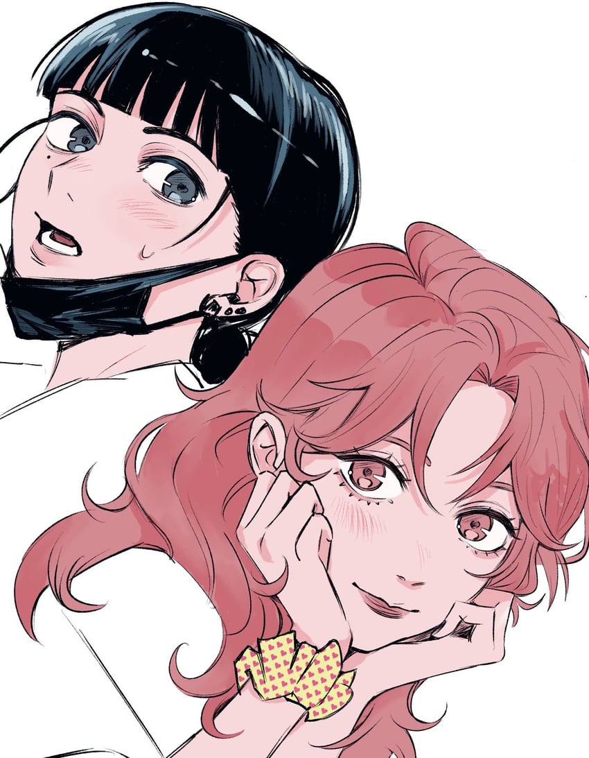 koga mitsuki and oosawa aya (kininatteru hito ga otoko ja nakatta) drawn by emzok