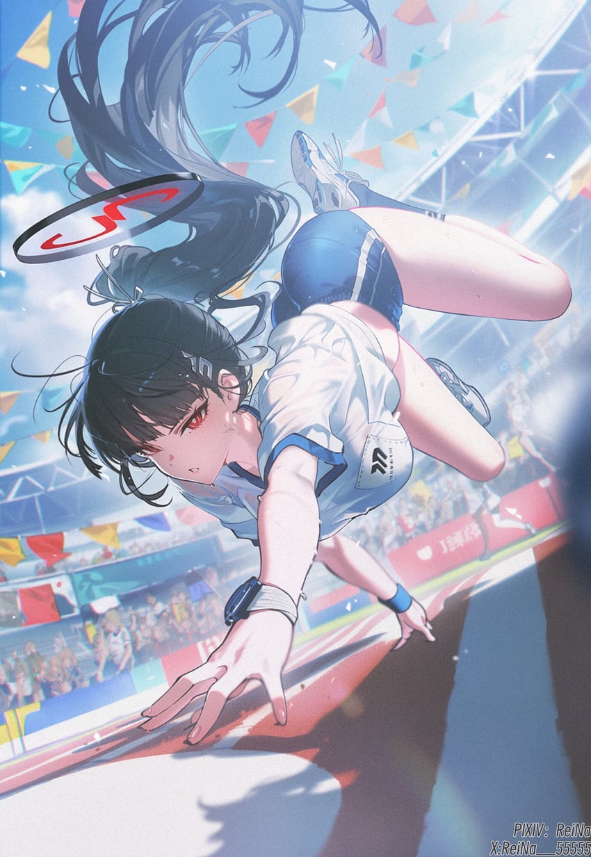 rio (blue archive) drawn by reina_55555