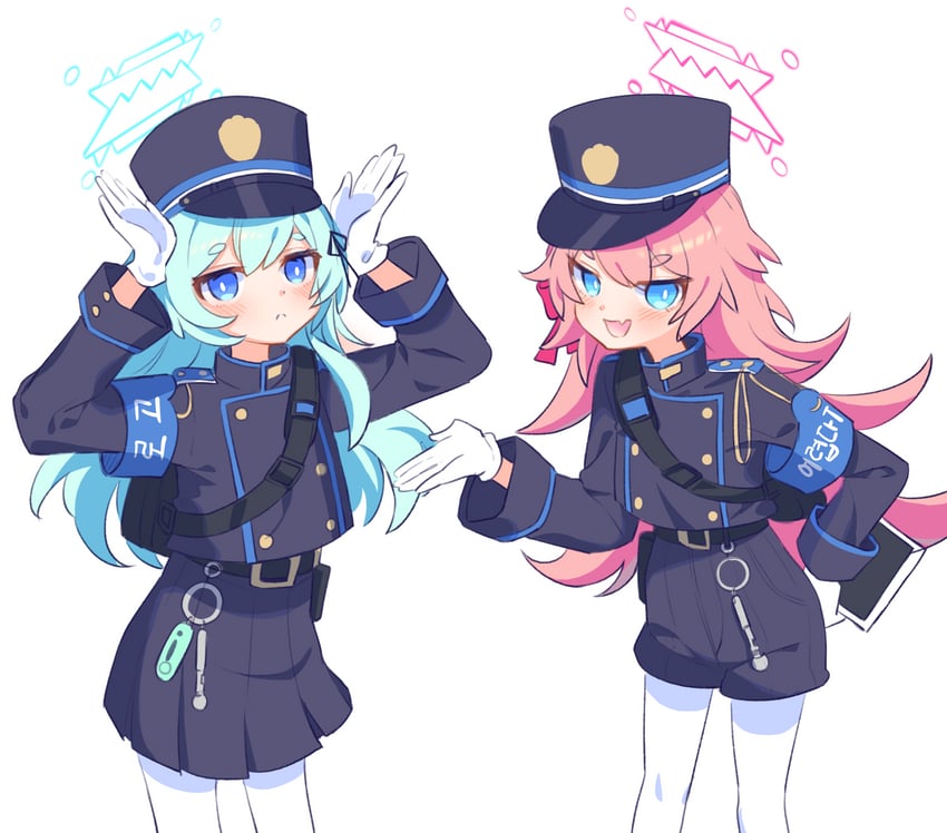 hikari, nozomi, rozaliya olenyeva, and liliya olenyeva (blue archive and 2 more) drawn by pic_p_p