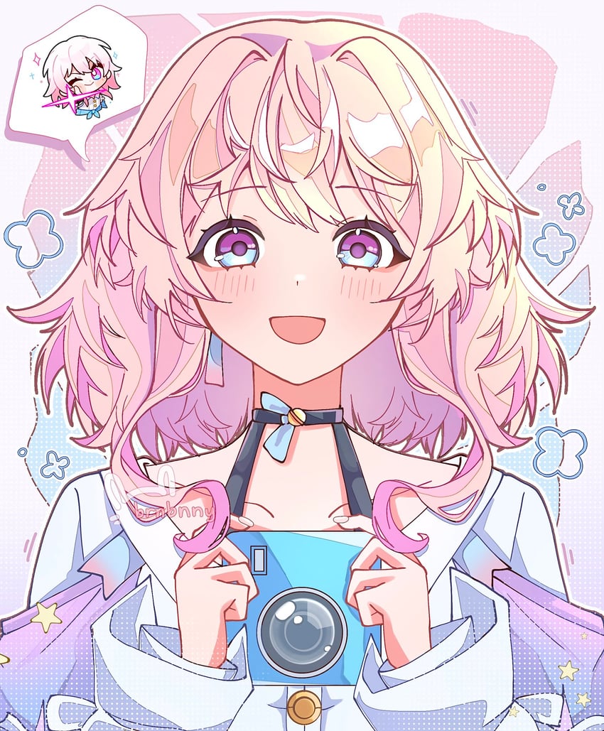march 7th (honkai and 1 more) drawn by brnbnny