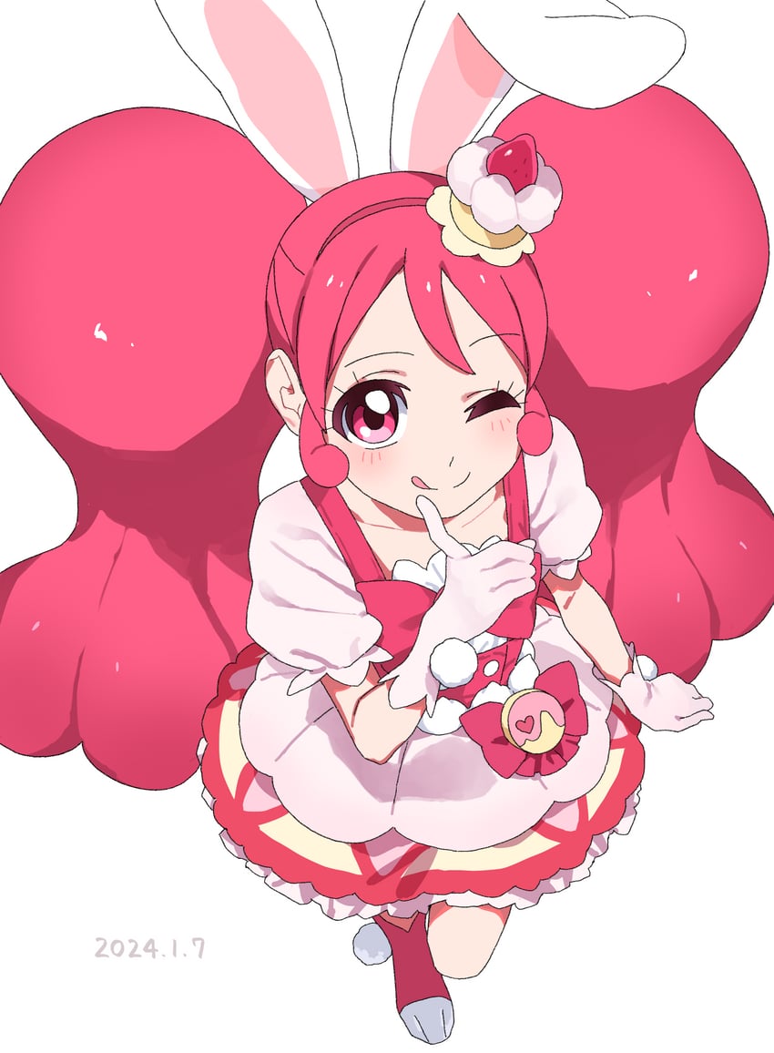 usami ichika and cure whip (precure and 1 more) drawn by hiji_rida