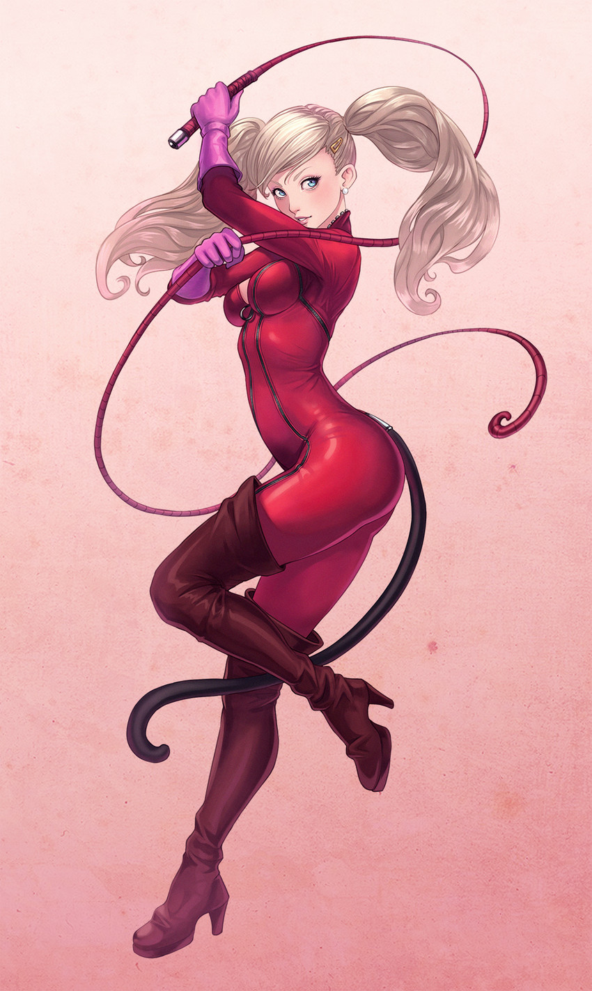 takamaki anne and panther (persona and 1 more) drawn by cheshirrr
