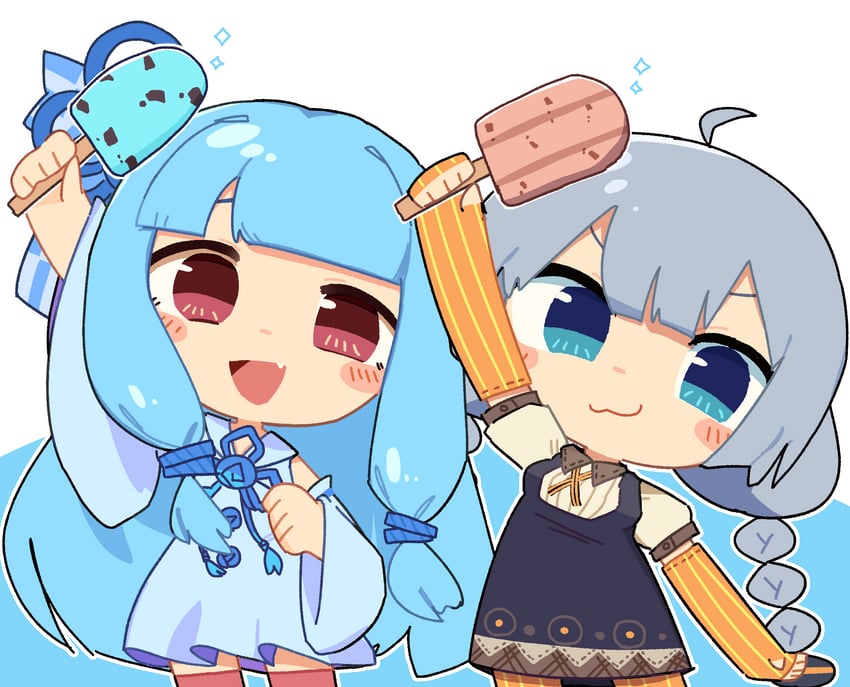 kizuna akari and kotonoha aoi (vocaloid and 1 more) drawn by konohoshi
