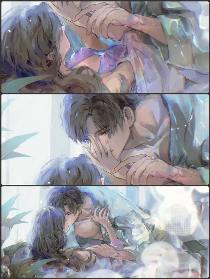 protagonist and zayne (love and deepspace) drawn by elusive_sadie