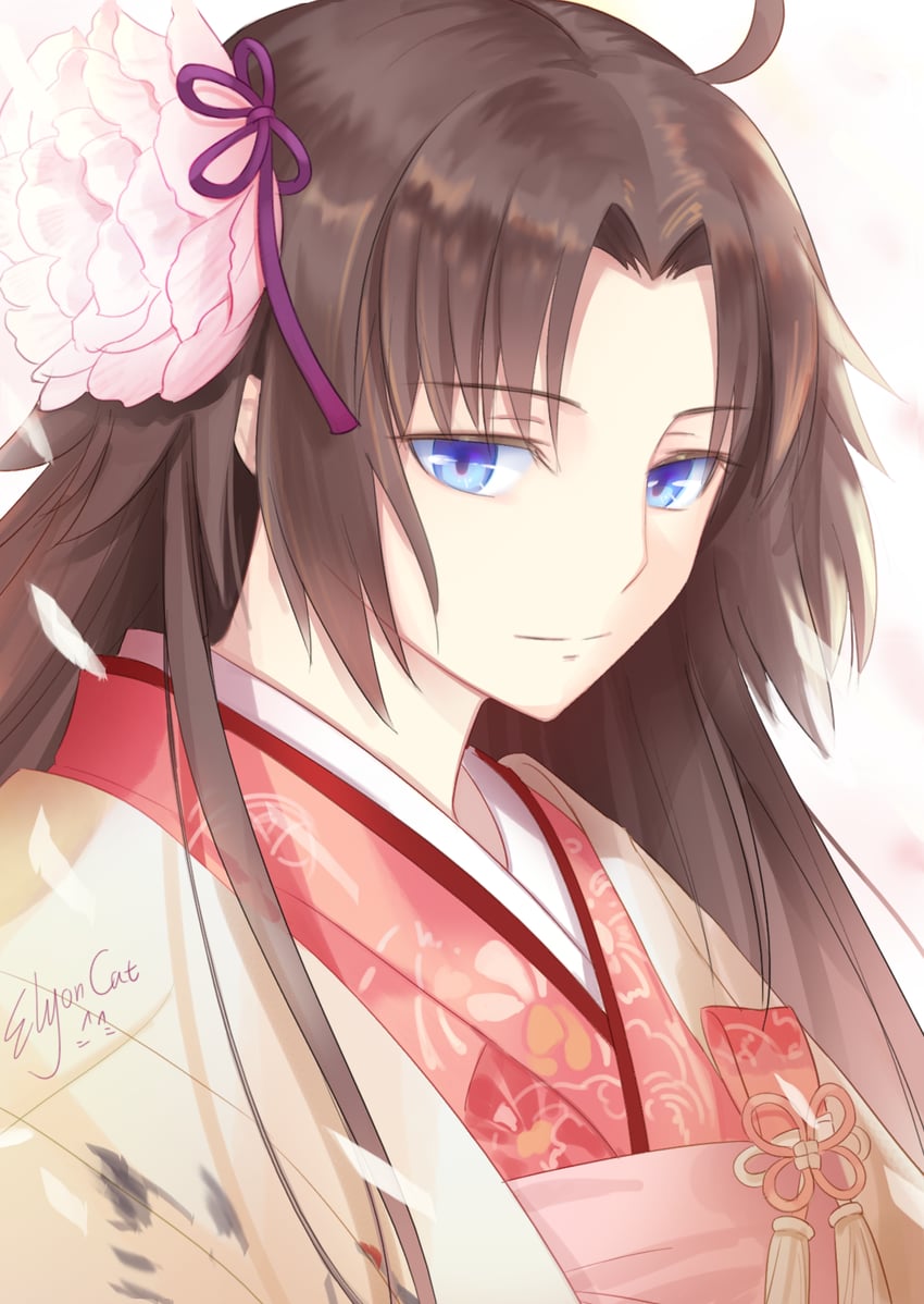 ryougi shiki and void shiki (fate and 2 more) drawn by elyoncat