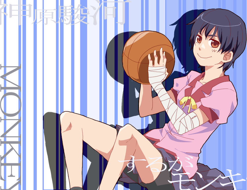 kanbaru suruga (monogatari and 1 more) drawn by sasayama_panda
