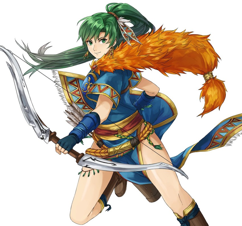 lyn (fire emblem and 2 more) drawn by kamu_(kamuuei)