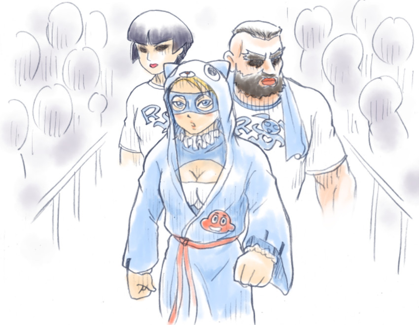 rainbow mika, zangief, and yamato nadeshiko (street fighter and 1 more) drawn by mochi-iri_kinchaku