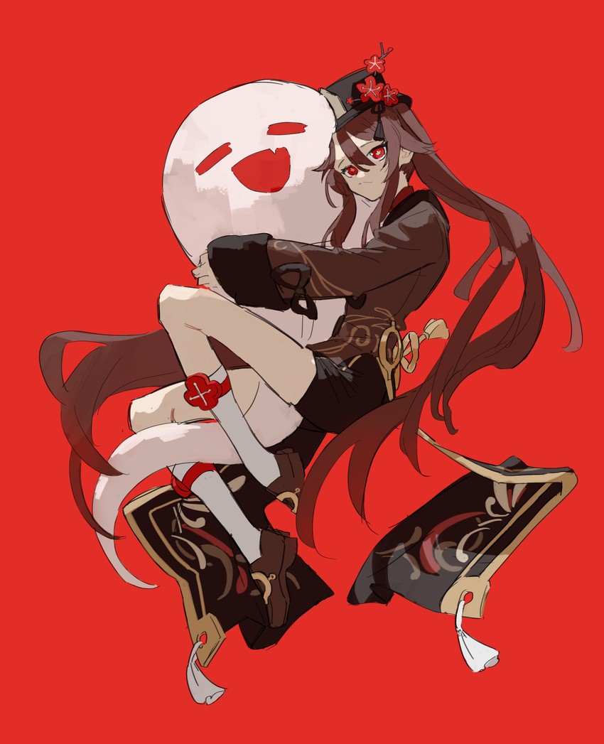 hu tao and boo tao (genshin impact) drawn by kurattes