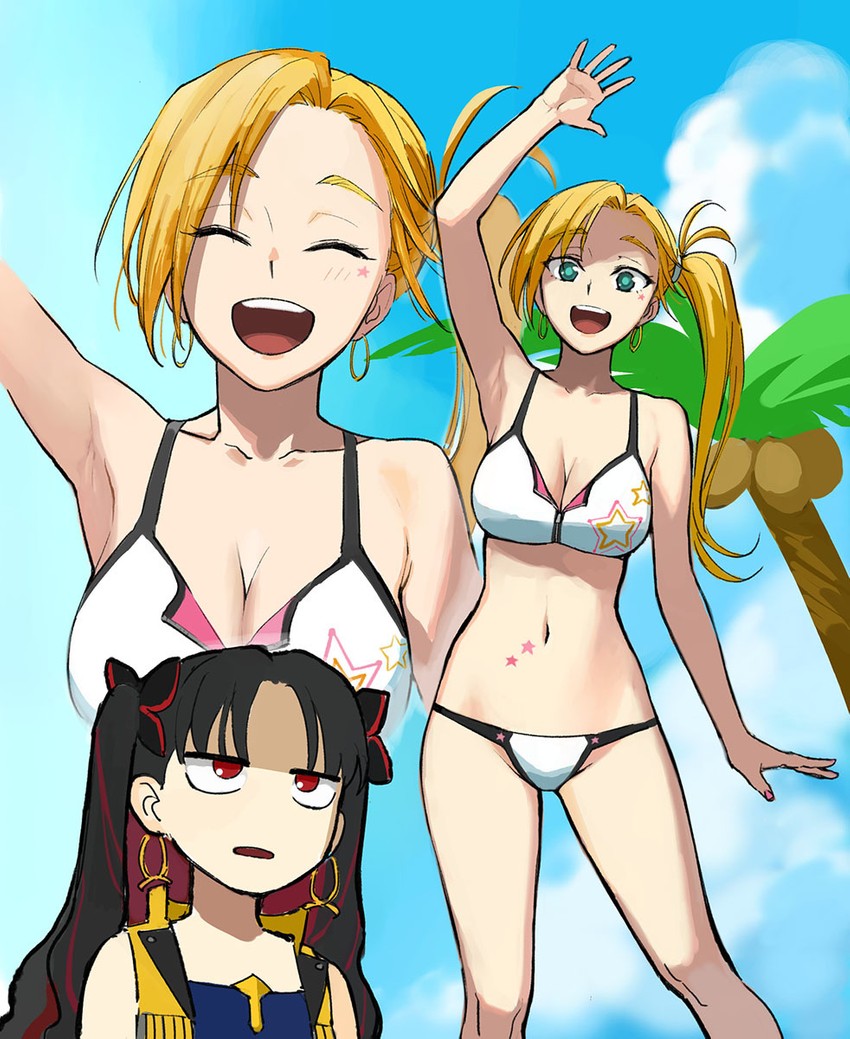 ishtar, space ishtar, and calamity jane (fate and 1 more) drawn by b_suke