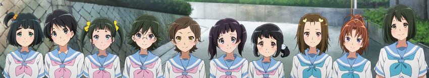 nakagawa natsuki, katou hazuki, kabe tomoe, kamaya tsubame, hitomi lala, and 5 more (hibike! euphonium)