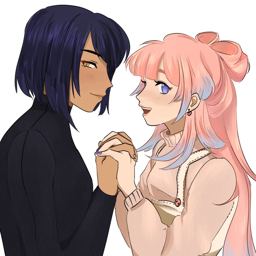 sangonomiya kokomi and kujou sara (genshin impact) drawn by y4ntaoist