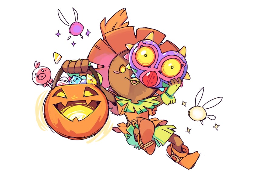 majora, tatl, skull kid, and tael (the legend of zelda and 1 more) drawn by almightychiru