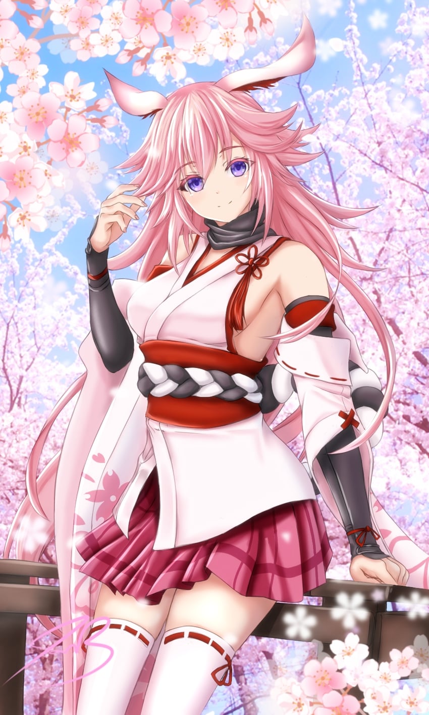 yae sakura (honkai and 1 more) drawn by 4lon3_(user_yrc5369)