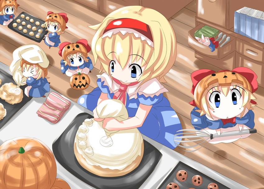 alice margatroid and shanghai doll (touhou) drawn by kikurage_(sugi222)