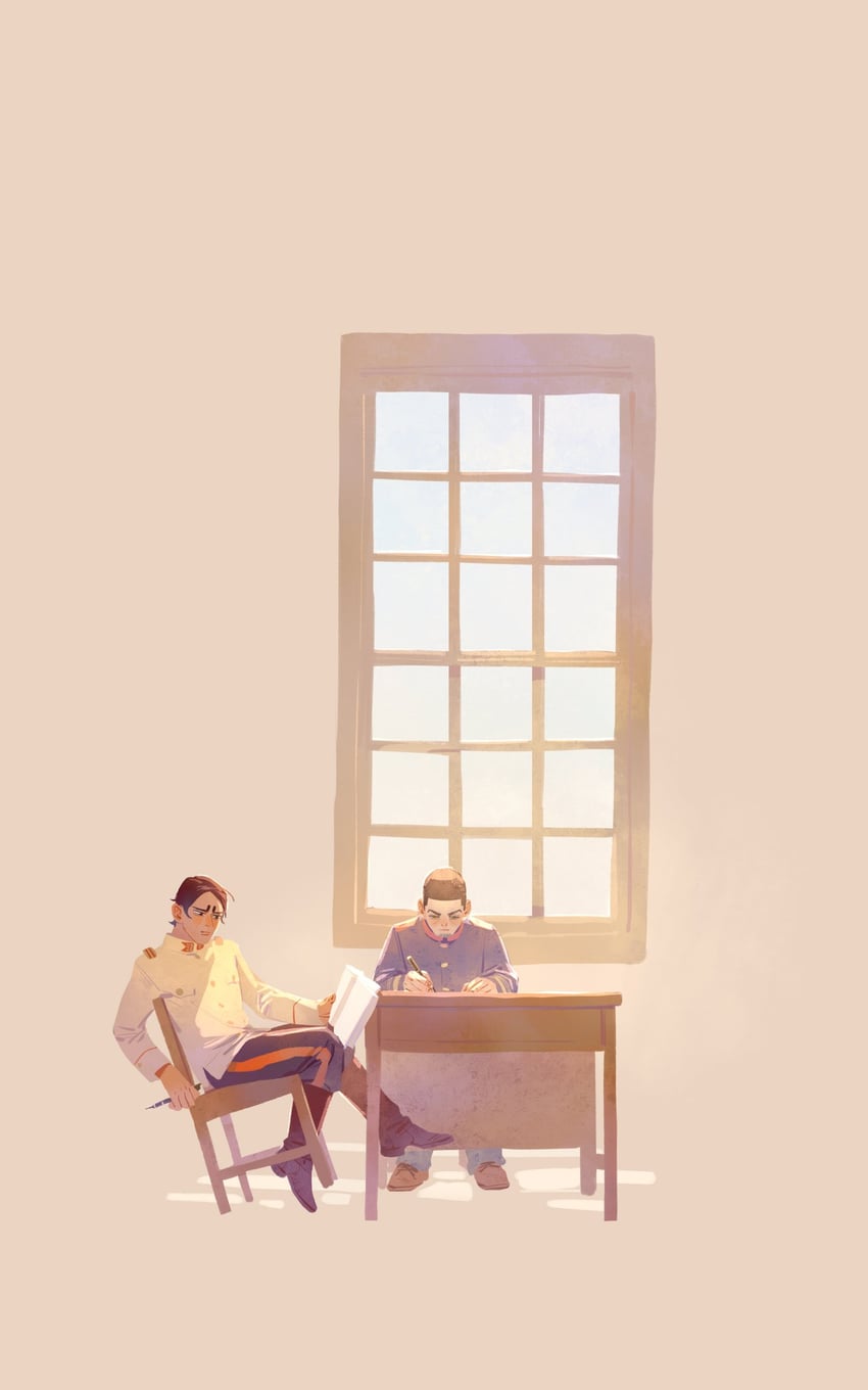 tsukishima hajime and koito otonoshin (golden kamuy) drawn by chengongzi123