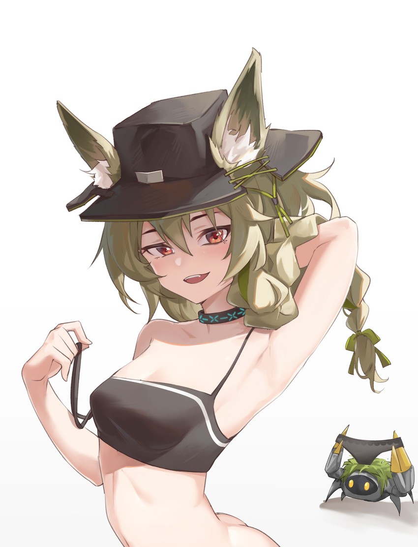 beanstalk and domesticated metal crab (arknights) drawn by ling_huanxiang