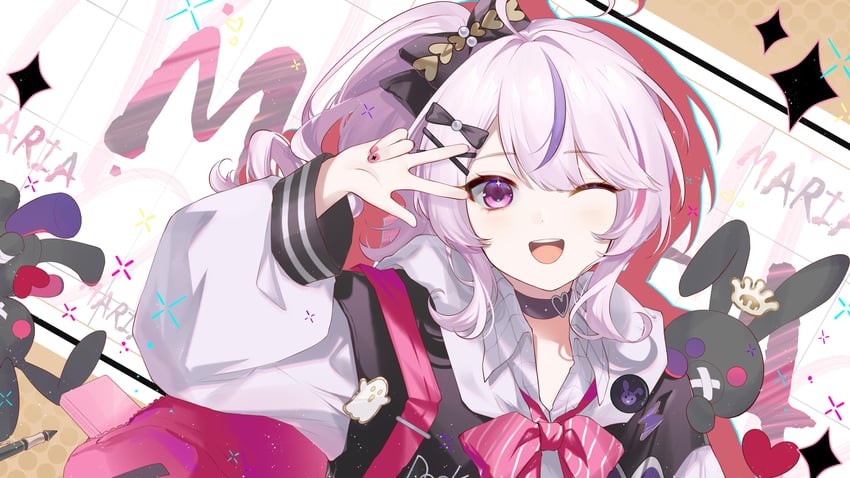 maria marionette (nijisanji and 1 more) drawn by anqing
