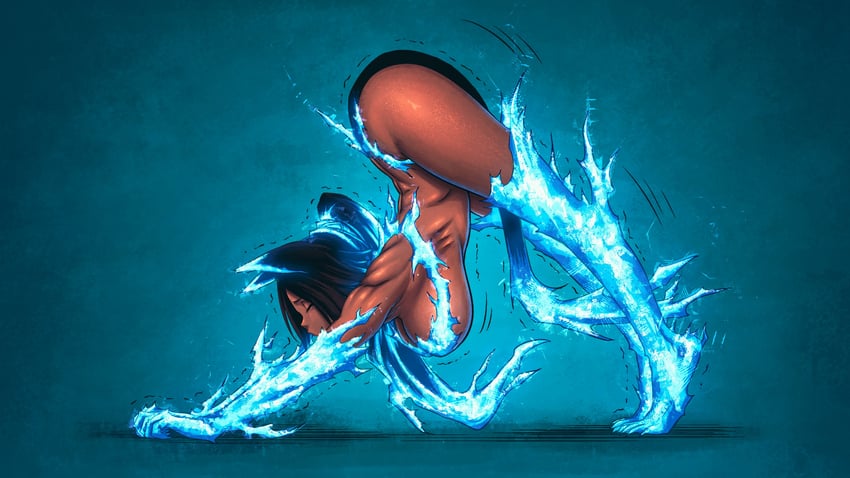 shihouin yoruichi (bleach and 1 more) drawn by itou_yuuji and wilwal2020