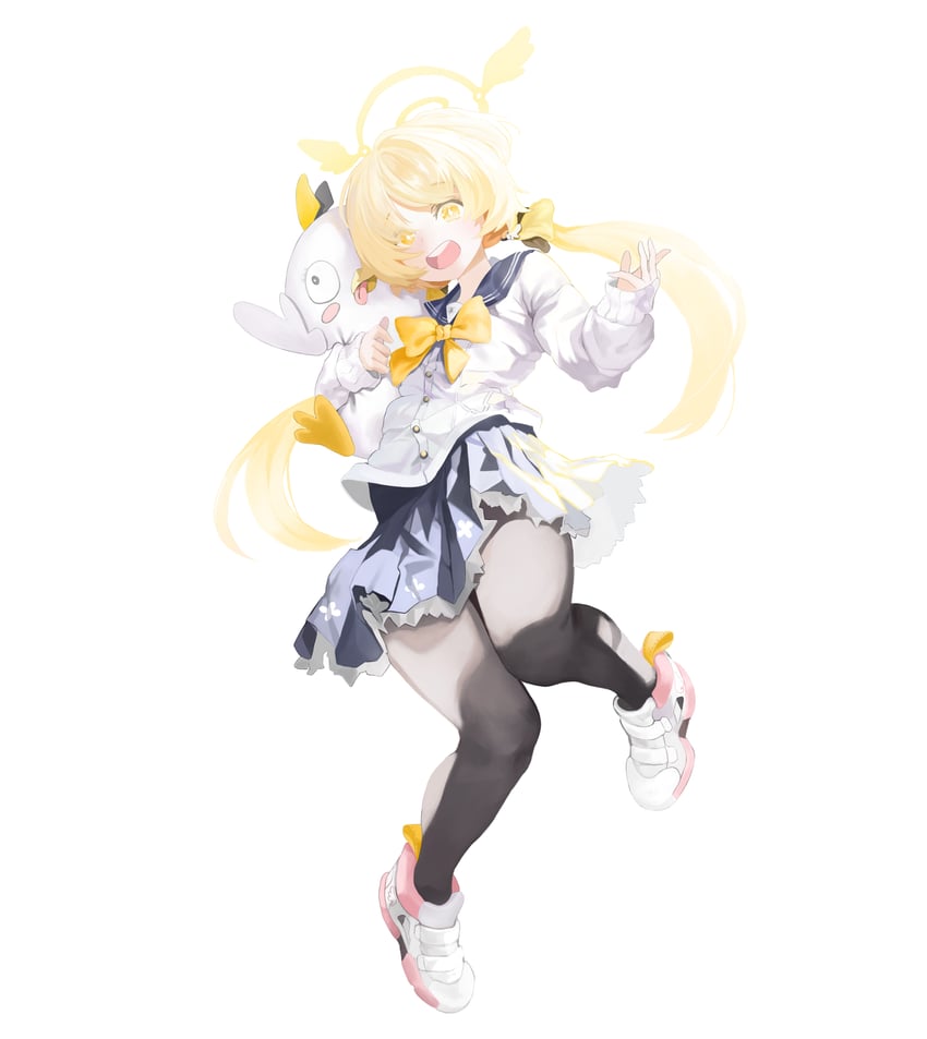 hifumi and peroro (blue archive) drawn by a3_mong