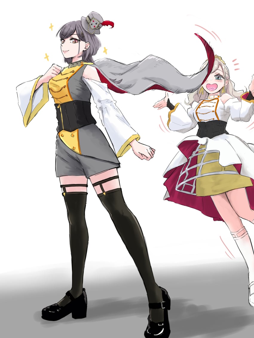 ceras yanagida lilienfeld and katsuragi izumi (love live! and 1 more) drawn by nyuma