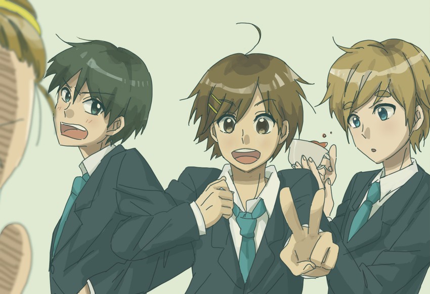 akiyama mio, hirasawa yui, tainaka ritsu, and kotobuki tsumugi (k-on!) drawn by negitama_(nagi)
