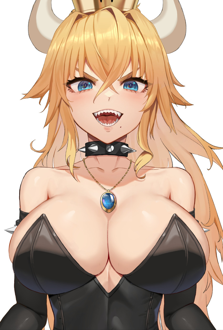 bowsette (mario and 1 more) drawn by k.pumpkin