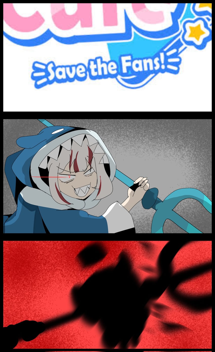 gawr gura (hololive and 3 more) drawn by bread_forbidden