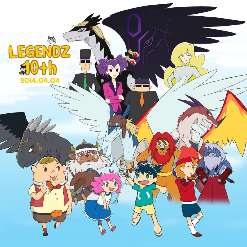 shiron, ranshiin, shuzo matsutani, greedo, garion, and 16 more (legendz) drawn by fugo_(fu_go_6223)