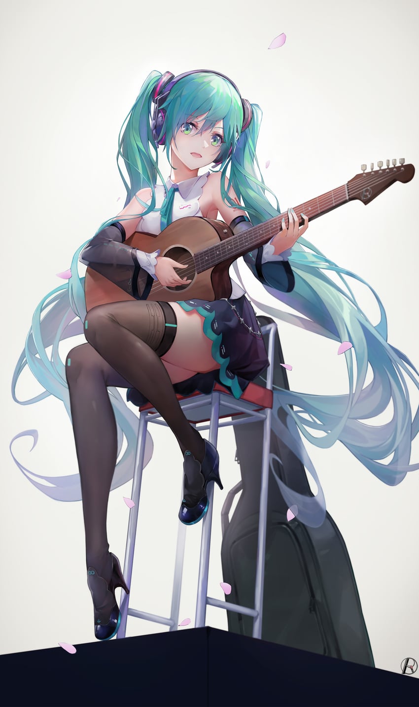 hatsune miku (vocaloid and 1 more) drawn by r/h