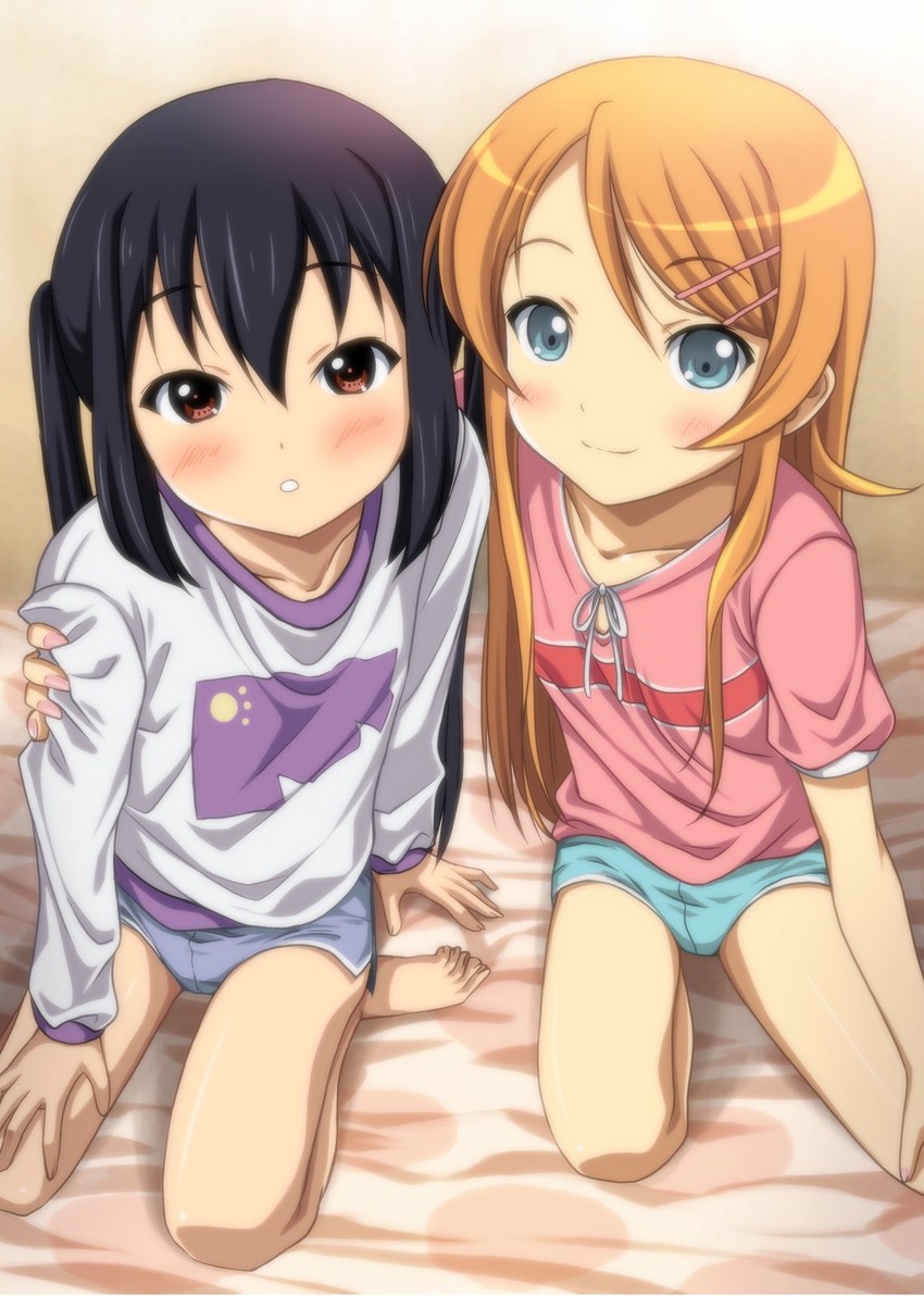 nakano azusa, kousaka kirino, and taketatsu ayana (k-on! and 1 more) drawn by ryunnu