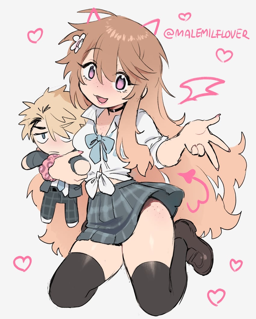 player character, whitney, and peachy (degrees of lewdity) drawn by tnso