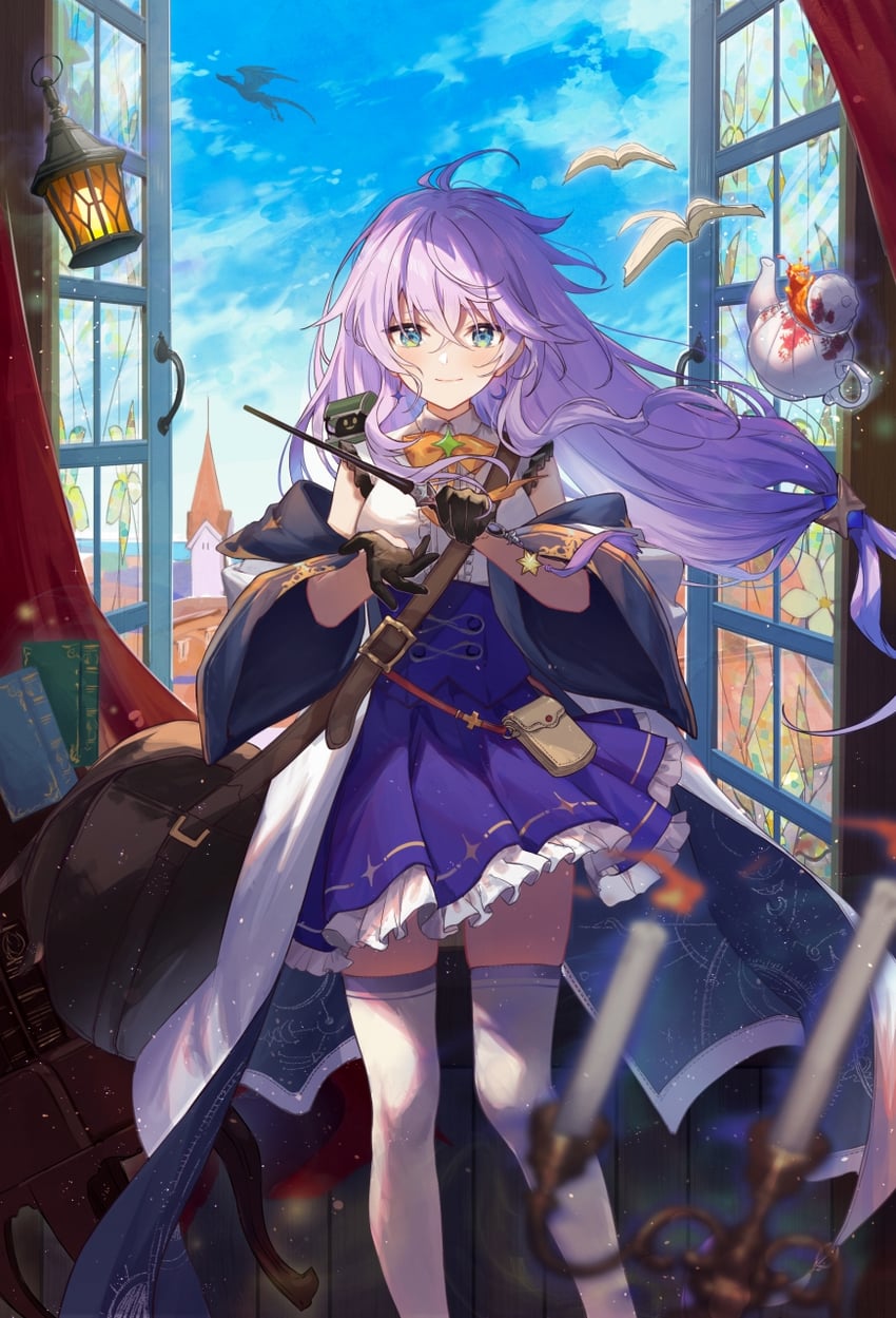 sophie izalia (mahoutsukai no hikkoshiya yuusha no kyoukyo ryuu no tabidachi mahou toshokan no iten donna irai demo onegai kudasai) drawn by ichikawa_haru