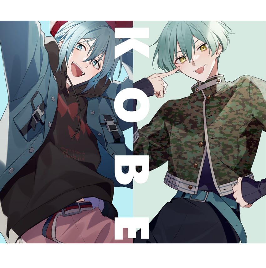 yotsuba tamaki and isumi haruka (idolish7) drawn by aiue_o_eiua