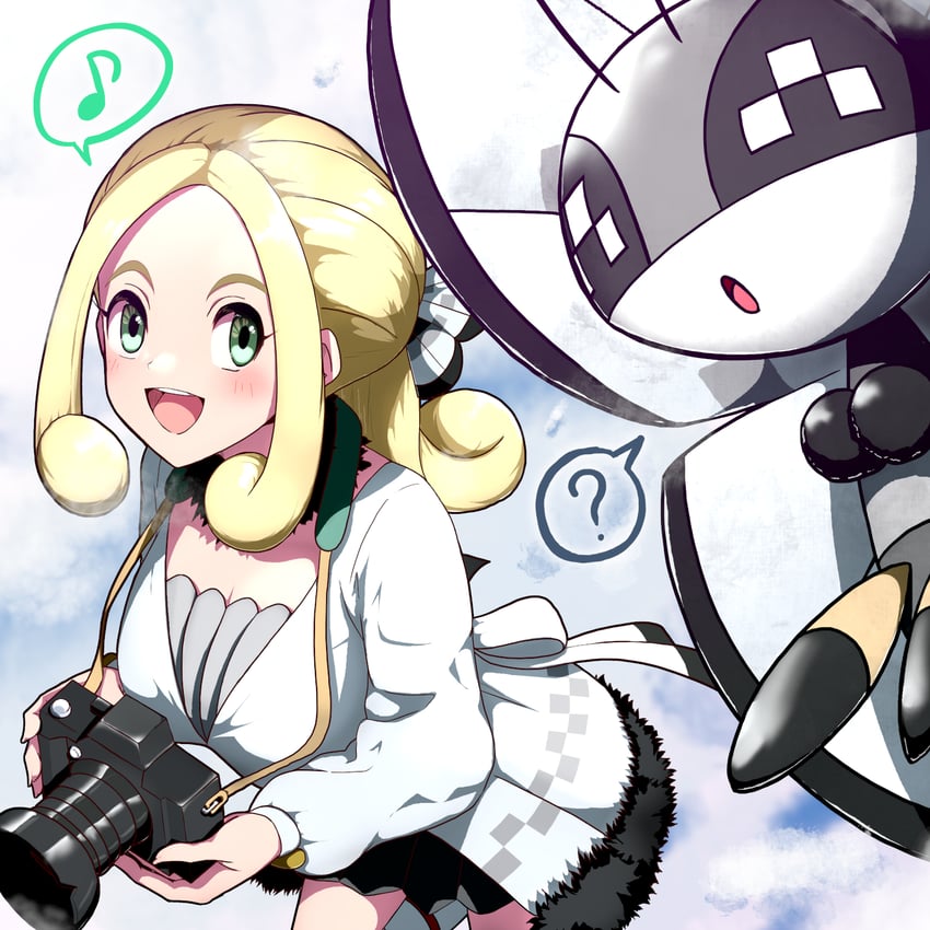 vivillon and viola (pokemon and 1 more) drawn by hitofudegaki_usagi