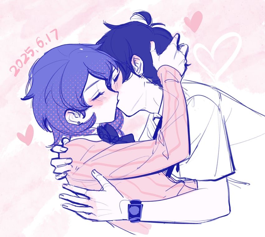 yuuki makoto and takeba yukari (persona and 1 more) drawn by rrrrrrrrrrrou1
