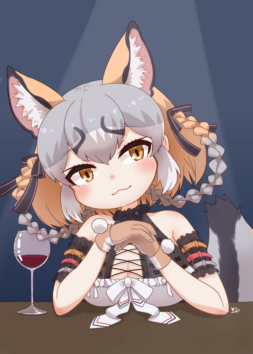 island fox (kemono friends and 1 more) drawn by mugise_hitsuji