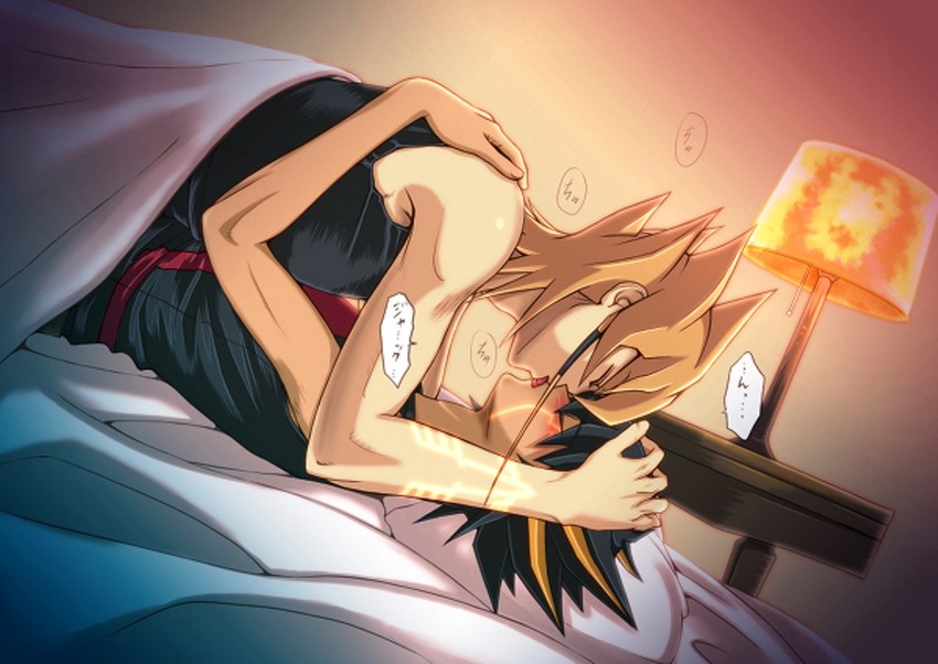 fudo yusei and jack atlas (yu-gi-oh! and 1 more) drawn by nikami_yukitaka