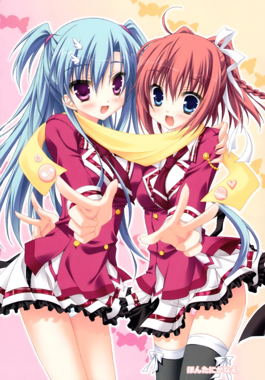 haotone tsubasa and endou saya (kisaragi gold star) drawn by moribe_(rabumanyo)