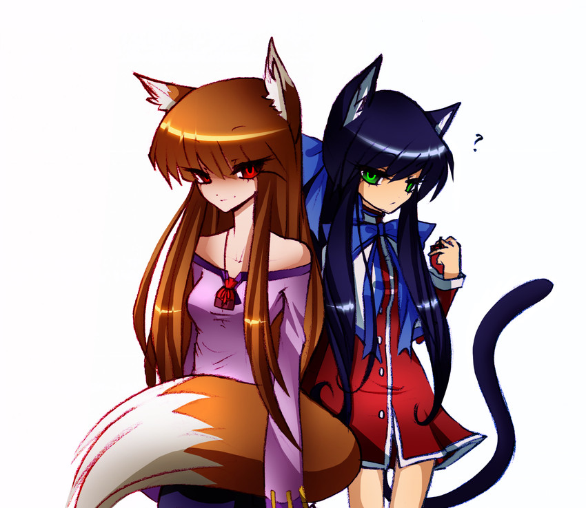 holo and kawasumi mai (spice and wolf and 1 more) drawn by tezitikil