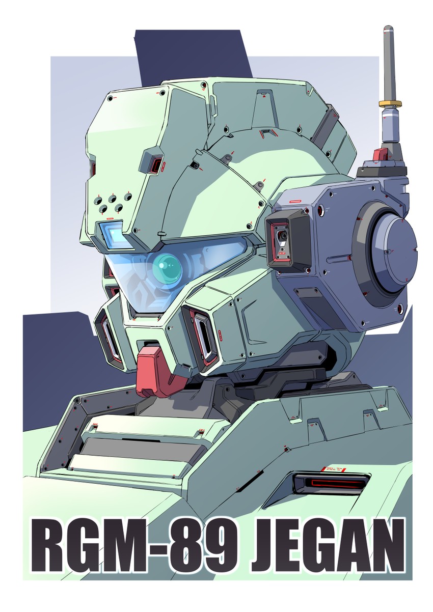 jegan (gundam and 1 more) drawn by mao_(6r)