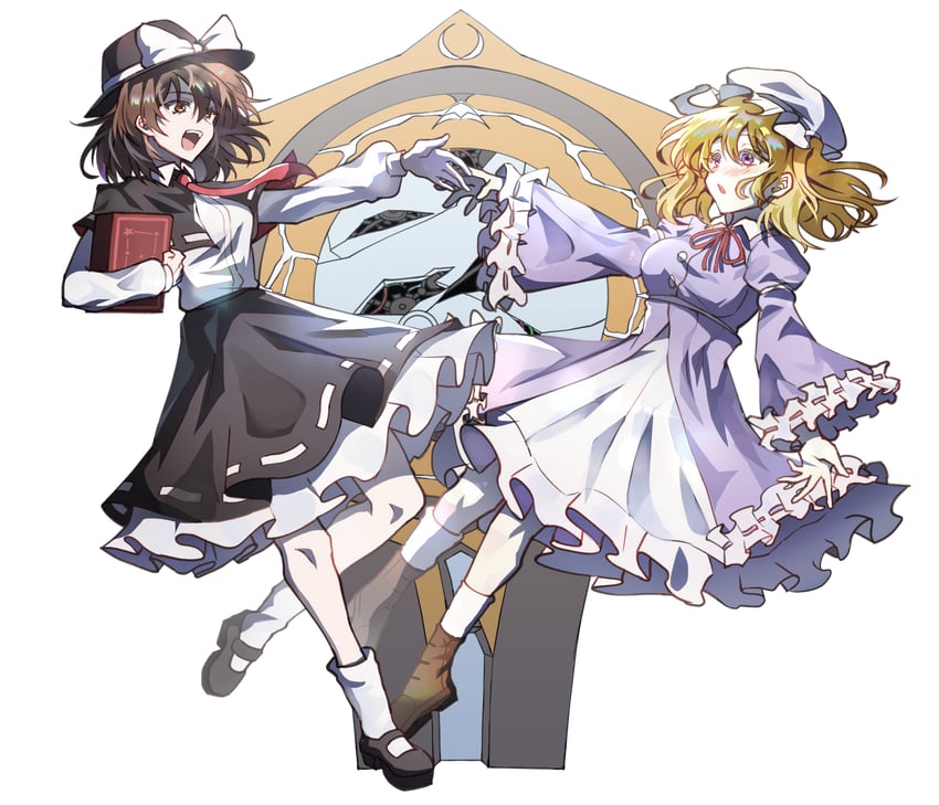 usami renko and maribel hearn (touhou) drawn by dong_8_ang