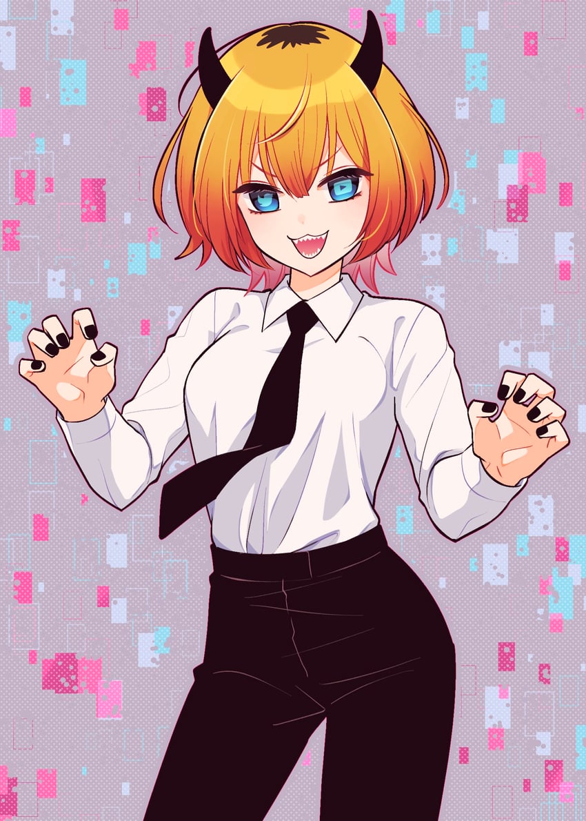 memcho (chainsaw man and 1 more) drawn by junjonta