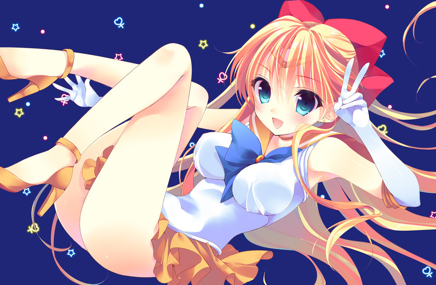 aino minako and sailor venus (bishoujo senshi sailor moon) drawn by amanagi_seiji
